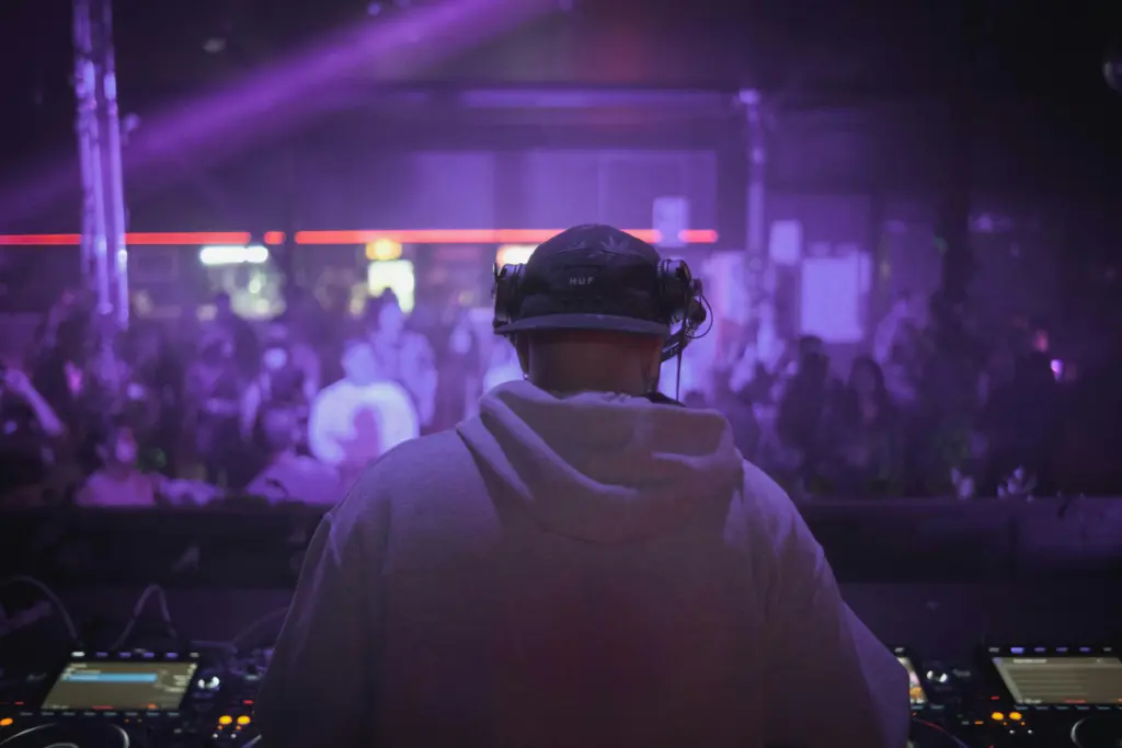 photo of an alexandria dj spinning at a party