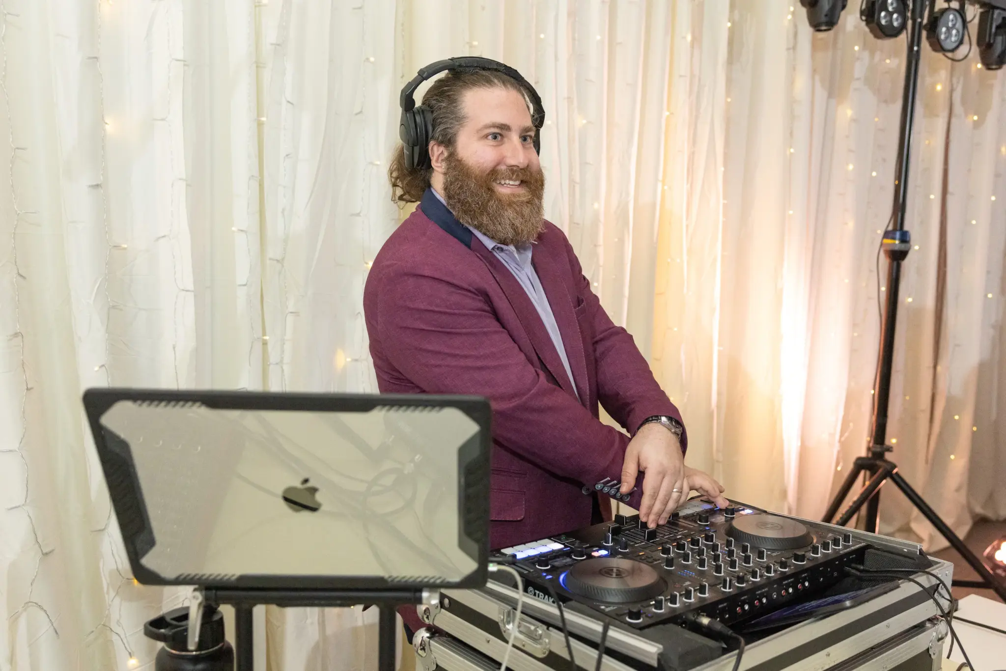 photo professional dj salisbury md mixing music at event