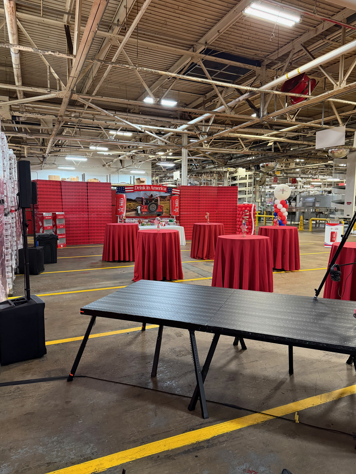 Program area inside the Coca-Cola Baltimore plant