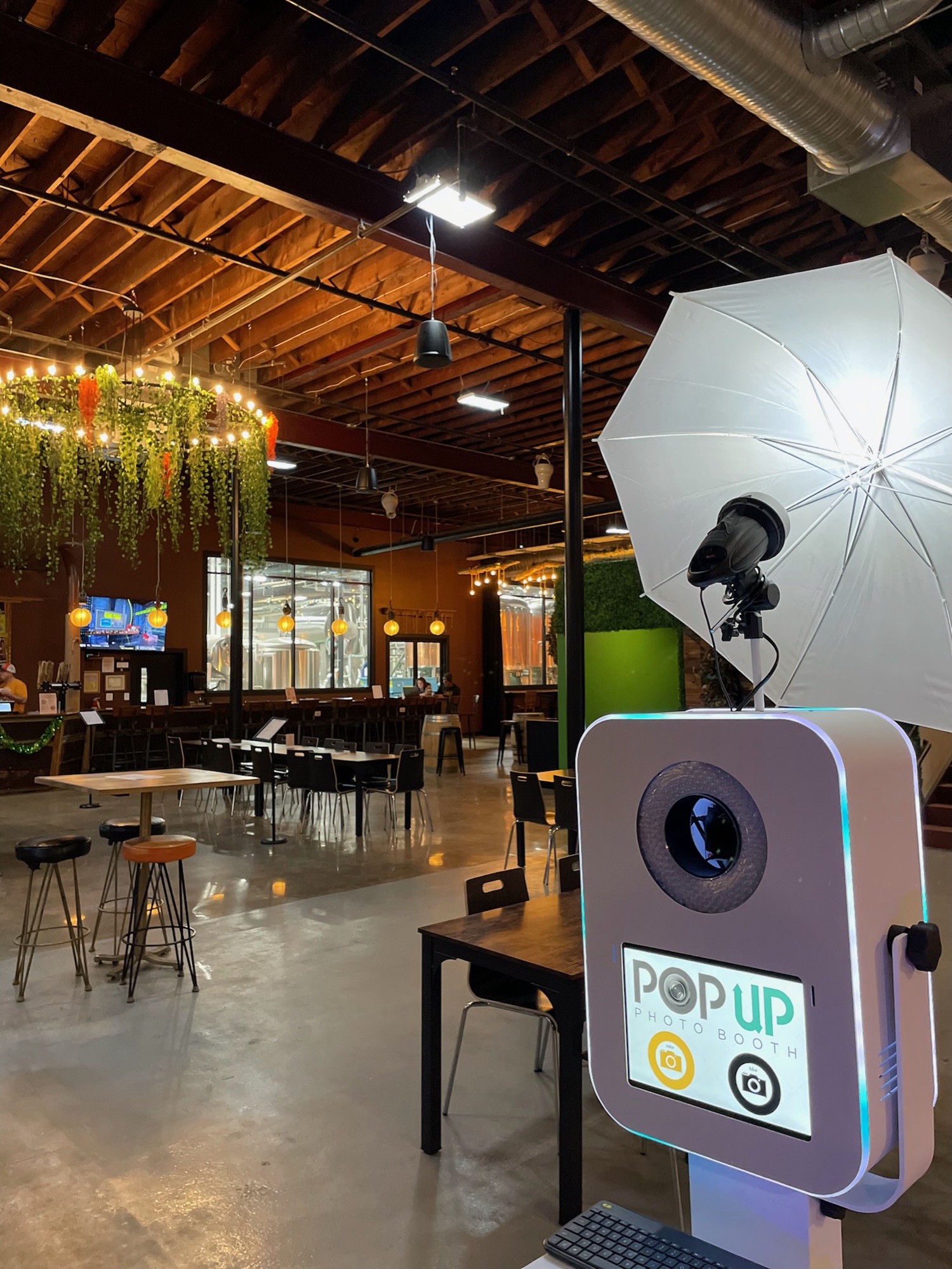 Pop Up photo booth in the Guinness Open Gate Brewery taproom
